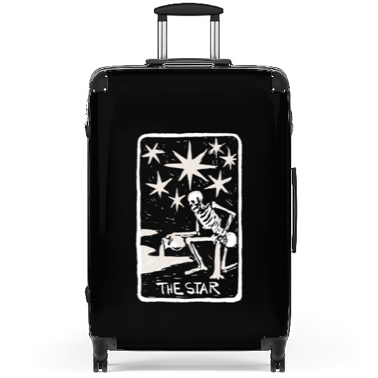 The Star Skeleton Skull Tarot Card Suitcases
