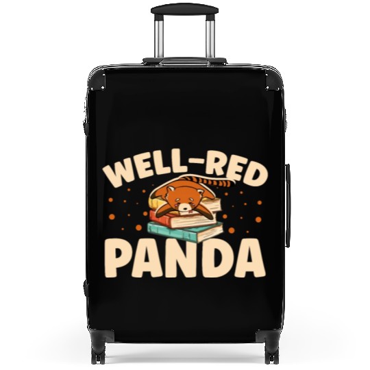 Well-Red Panda Zookeeper Zoogoer Wildlife Bookworm Suitcases