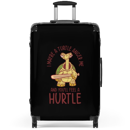 Mean Turtle Reptile Nature Turtle Lover Aquatic Suitcases