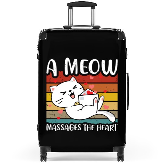 A meow massages the heart Suitcases