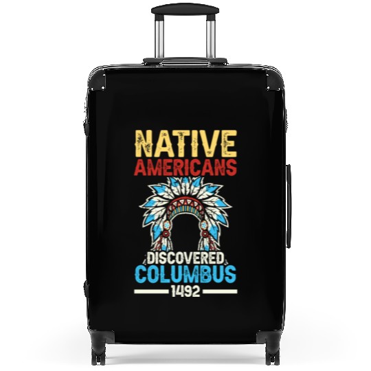 Native American Discovered Columbus 1492 Anti Suitcases
