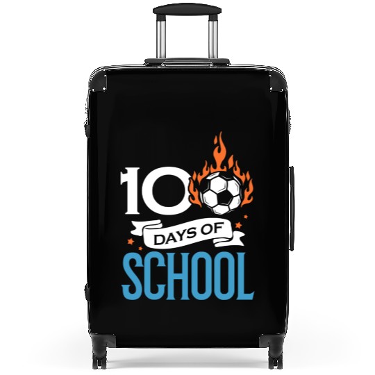 100 Days Of School Soccer Football Athletic Suitcases