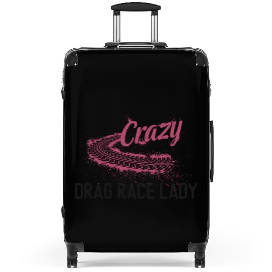 Drag Racing Race Car Girl Crazy Suitcases