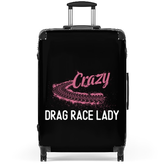 Drag Racing Race Car Girl Crazy Suitcases