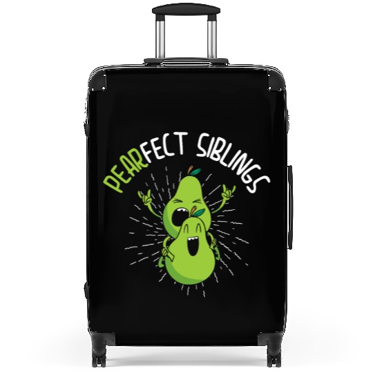 Siblings Pear Fruit Big Brother Sister Goals Suitcases