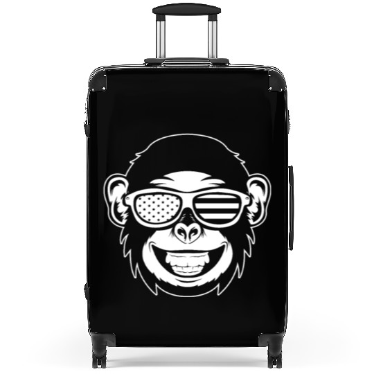 Chimpanzee Orangutan Monkey Head Monkey Suitcases