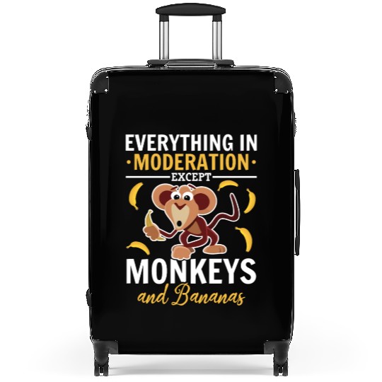 Orangutan Monkey Chimpanzee Monkey Lover - Funny M Suitcases
