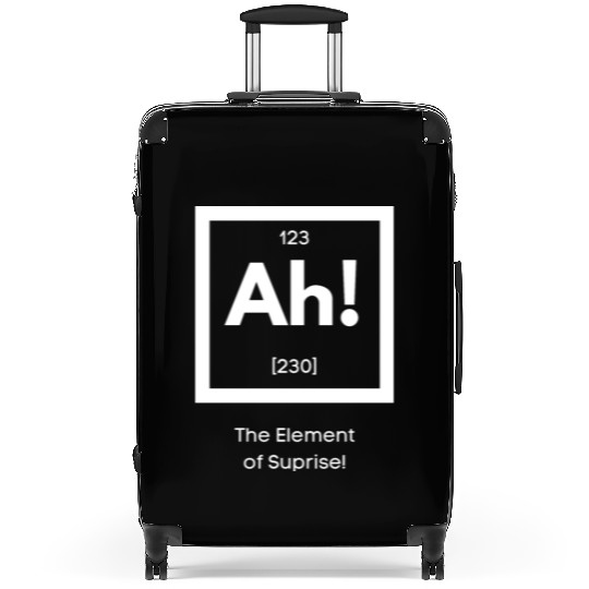 Ah! The element of surprise! Suitcases