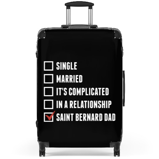 Saint Bernard Dad Check Mark Suitcases
