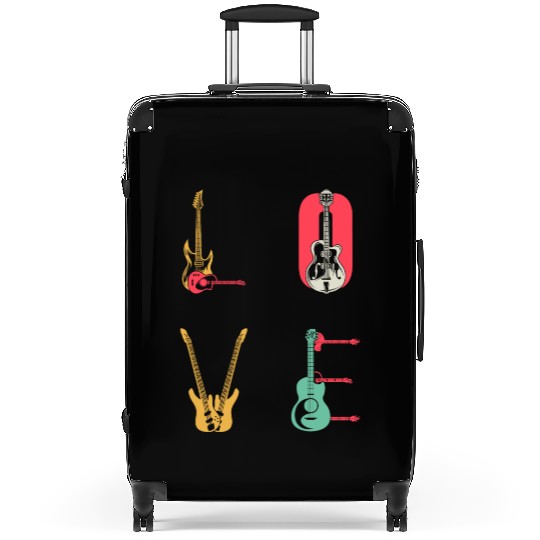 Bass Guitar Player Guitar LOVE Bass Guitarist Suitcases