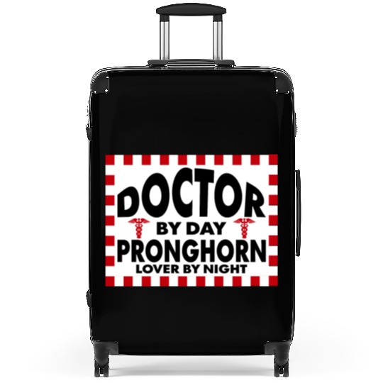 doctor by day pronghorn lover by night Suitcases