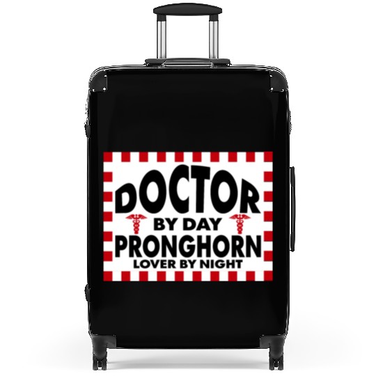 doctor by day pronghorn lover by night Suitcases