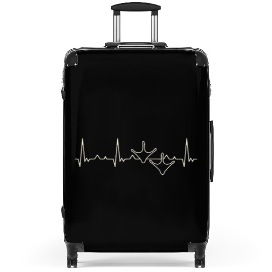 Turkey Footprint. Heart. Love. EKG. Pulse. Beat. Suitcases