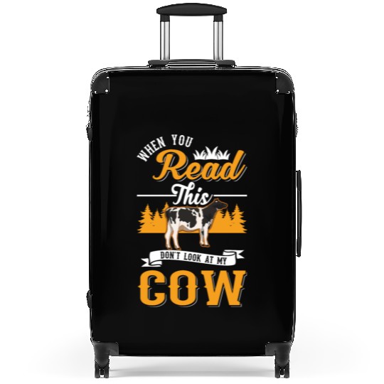Cow Gift Farmer Cattle Breeder Cows Suitcases