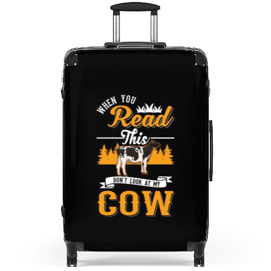 Cow Gift Farmer Cattle Breeder Cows Suitcases