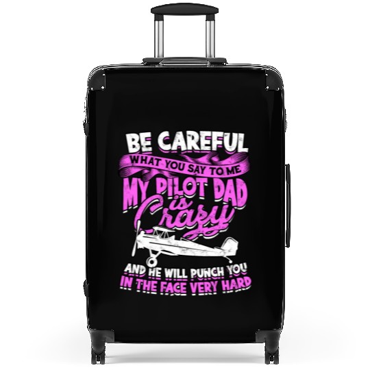 Pilot Daughter Airplane Aviation Job aircraft Suitcases
