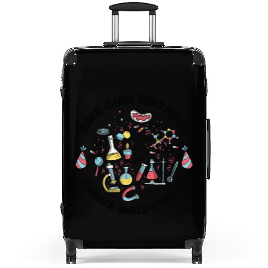 Science Theme Birthday Party Chemistry Scientist Suitcases