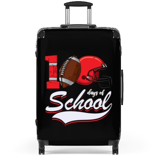 100 Days Of School Rugby Football Sports Athletic Suitcases