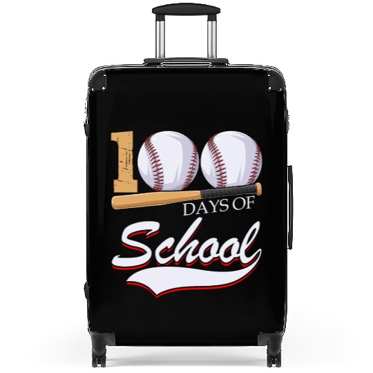 100 Days Of School Sports Game Baseball Player Suitcases