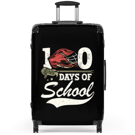 100 Days Of School Sports Game Lacrosse Player Suitcases
