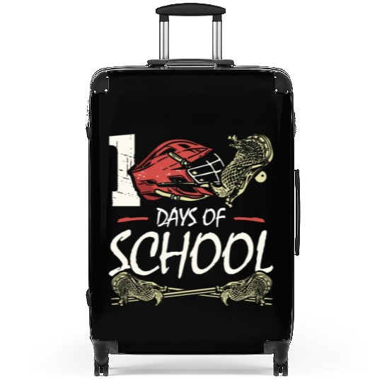 100 Days Of School Sports Game Lacrosse Player Suitcases