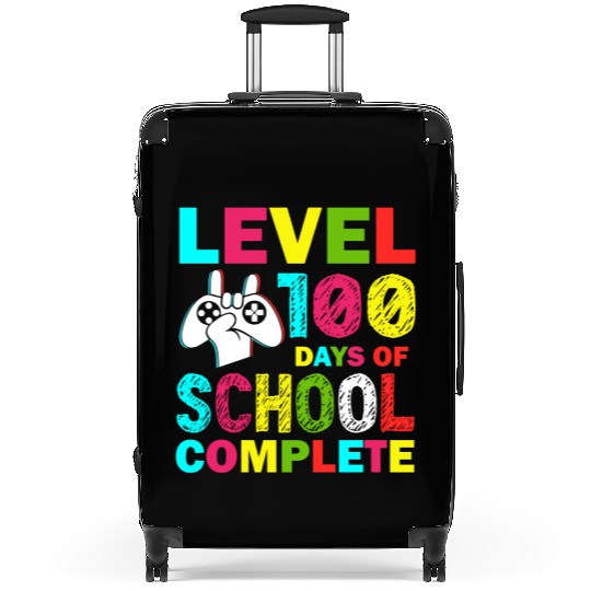 Level 100 Days Of School Complete Kid Gamer Suitcases