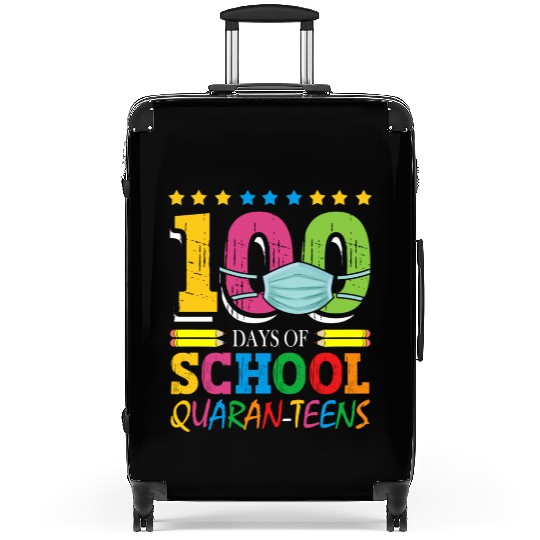 100 Days Of School Quaran-teens Masked Elementary Suitcases
