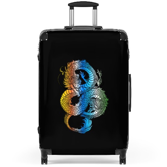 Japanese Dragon Vintage Demon Retro 102 Suitcases