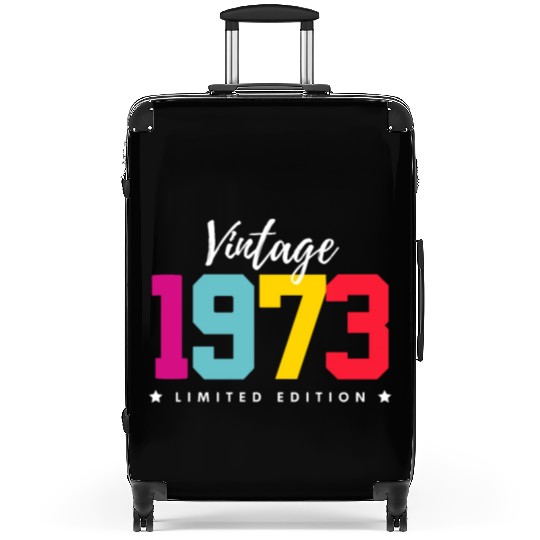 50 Years Vintage 1973 Retro 50th Birthday Suitcases
