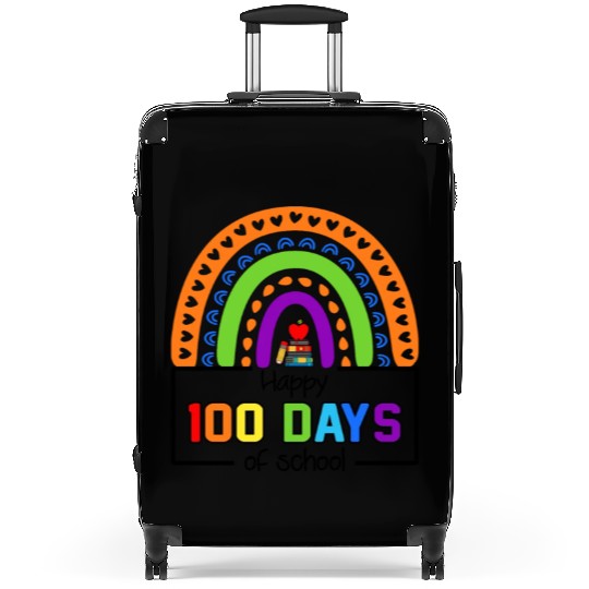 Happy 100 Days Of Brighter Teacher Student Funny Suitcases
