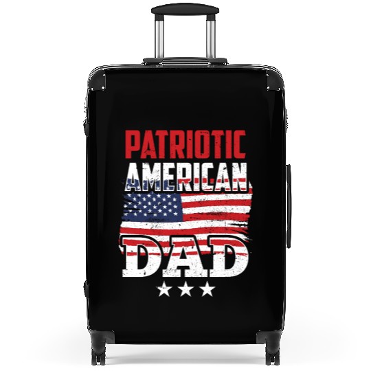 Patriotic American Dad Patriot US USA Suitcases
