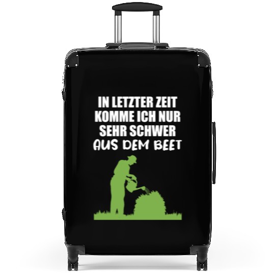 Garden Flower Bed Funny Quote Gardener Gift Idea Suitcases