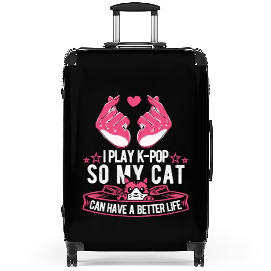 K Pop Cat Suitcases