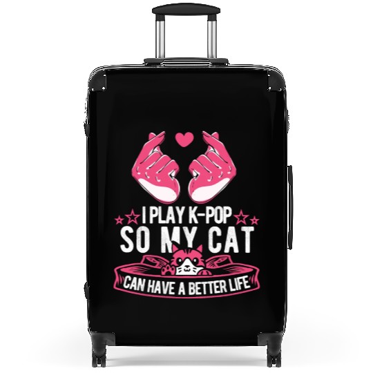 K Pop Cat Suitcases