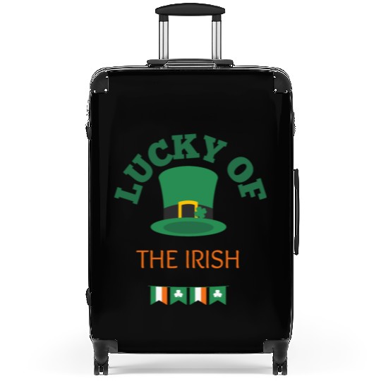 luck of the irish , St Patrick day Suitcases