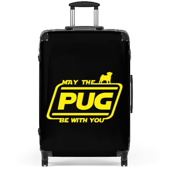 May the Pug Be with you Suitcases