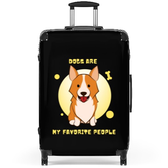 Dogs Are My Favorite People Suitcases