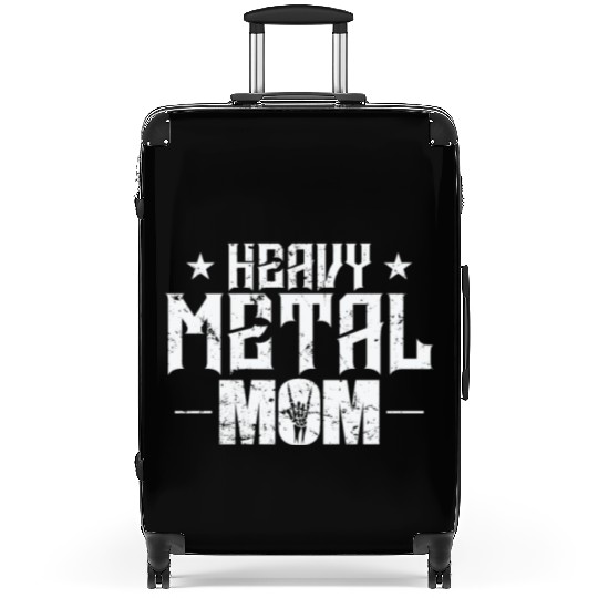 Heavy Metal Mom Music Band Genre Suitcases