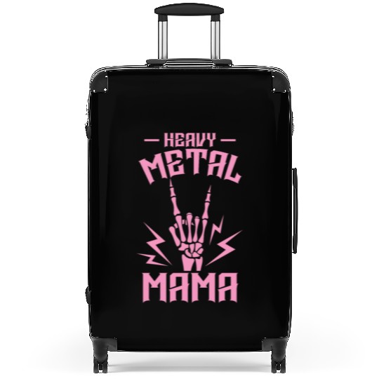 Heavy Metal Mom Music Band Genre Suitcases