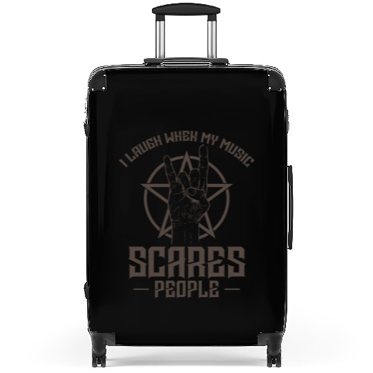 I laugh when my Music scares People Heavy Metal Suitcases