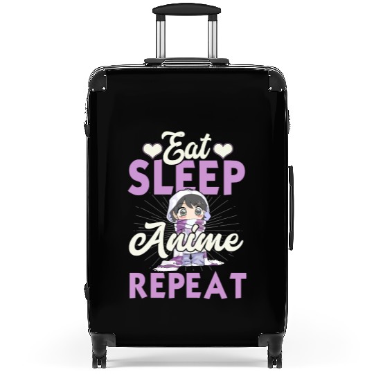 Eat Sleep Anime Repeat Japanese Manga Lover Cospla Suitcases