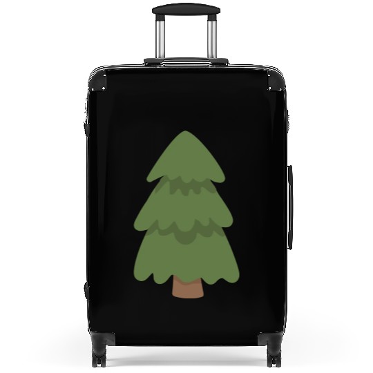 Cartoon Evergreen Tree Suitcases