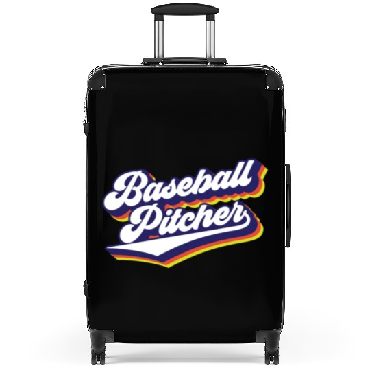 Baseball Pitcher Sayings Player Hobby Suitcases