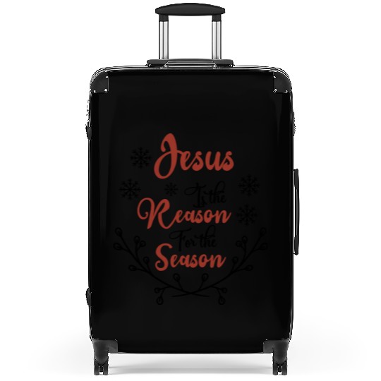 Jesus is the reason for the season Suitcases