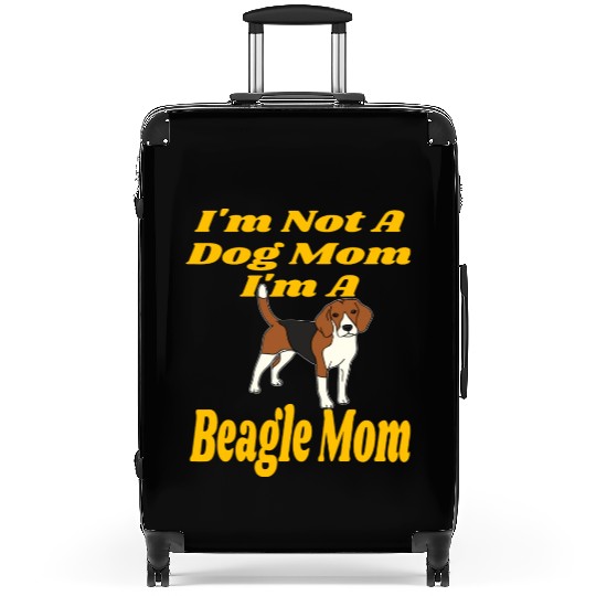 I m Not A Dog I m A Beagle Mom Funny Lover Mother Suitcases