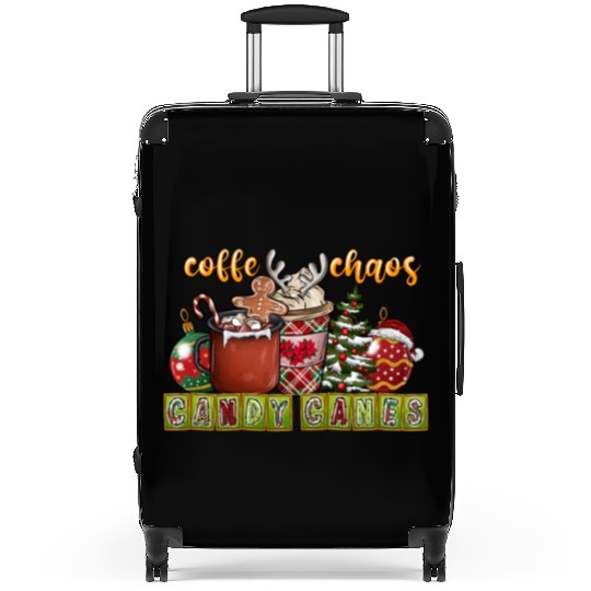 Coffe Chaos Candy Canes Suitcases