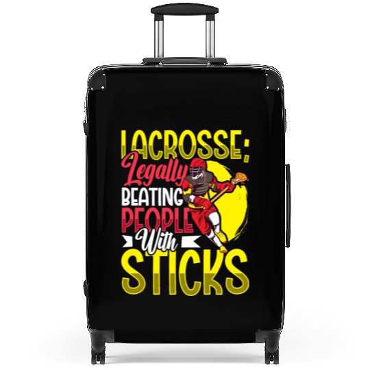 Lacrosse Player Lacrosse Coach Lax Player Sports Suitcases