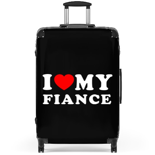 I Love My Fiance I Heart My Fiance Suitcases