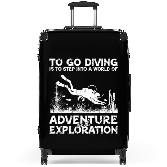 Diving to step into a world of adventure and Suitcases