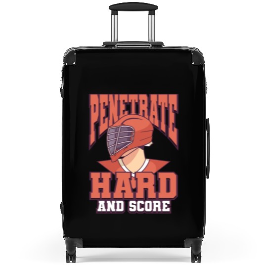 Lacrosse Player Lacrosse Coach Lax Player Sports Suitcases